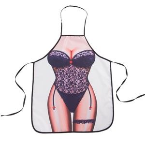 Sexy Girl Decorated Waterproof Kitchen Apron